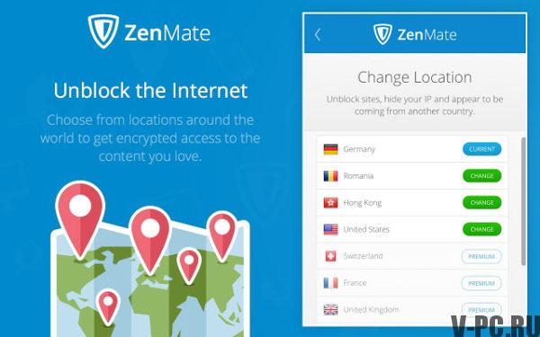 Chrome के लिए ZenMate VPN