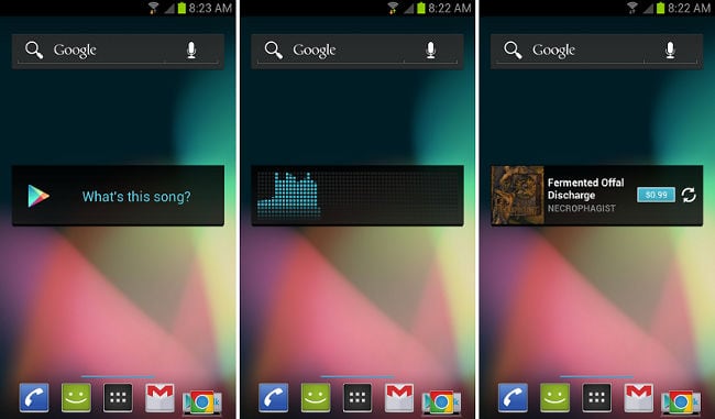 Google Play संगीत में ध्वनि द्वारा संगीत की खोज करें